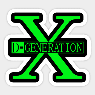 D Generation X Vintage Sticker